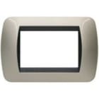 BTICINO - BTIL4803TC LIVING INT - PLACCA 3 POSTI TITANIO CHIA