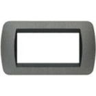 BTICINO - BTIL4804GF LIVING INT - PLACCA 4 POSTI GRAFITE