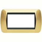 BTICINO - BTIL4804OR LIVING INT - PLACCA 4 POSTI ORO VERO