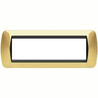 BTICINO BTIL4807OR LIVING INT - PLACCA 7 POSTI ORO VERO