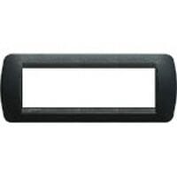 BTICINO S.P.A. - BTIL4807PA LIVING INT.- PLACCA 7P PLASTICA ACCIAIO