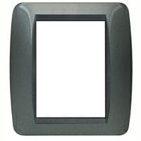 BTICINO S.P.A. - BTIL4826AC LIVING INT - PLACCA 3+3 POSTI ACCIAIO SC