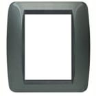 BTICINO - BTIL4826AC LIVING INT - PLACCA 3+3 POSTI ACCIAIO SC