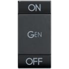 BTICINO - BTIL4911AFN Wippe 'On-Gen-Off' 1-Modulig Anthrazit