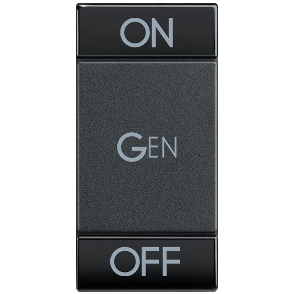 BTICINO BTIL4911AFN Wippe 'On-Gen-Off' 1-Modulig Anthrazit