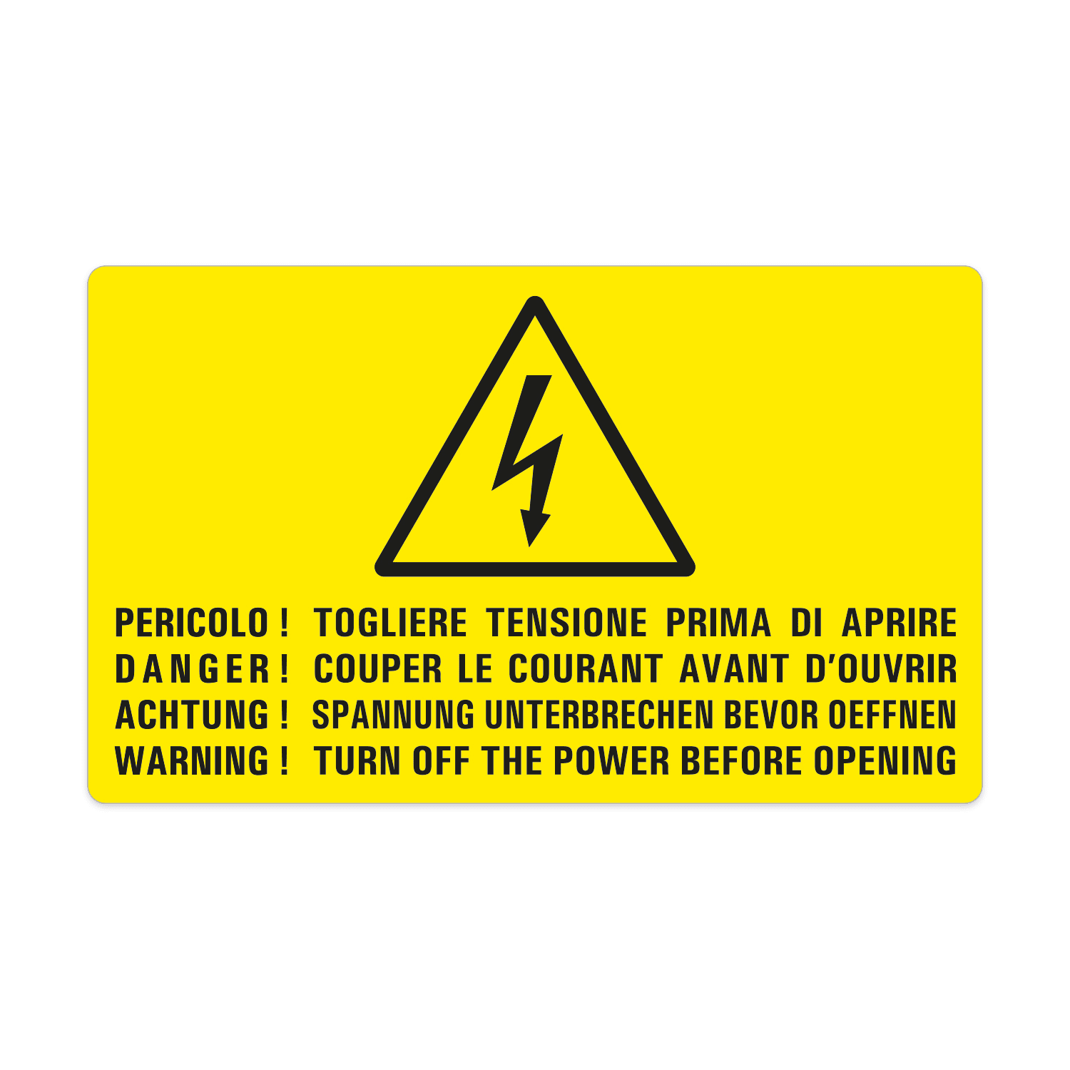 GRAFOPLAST SRL - GRALA13080F1 TARGH.PERIC.TOGL.TENS.100X60MM CF.7PZ (1