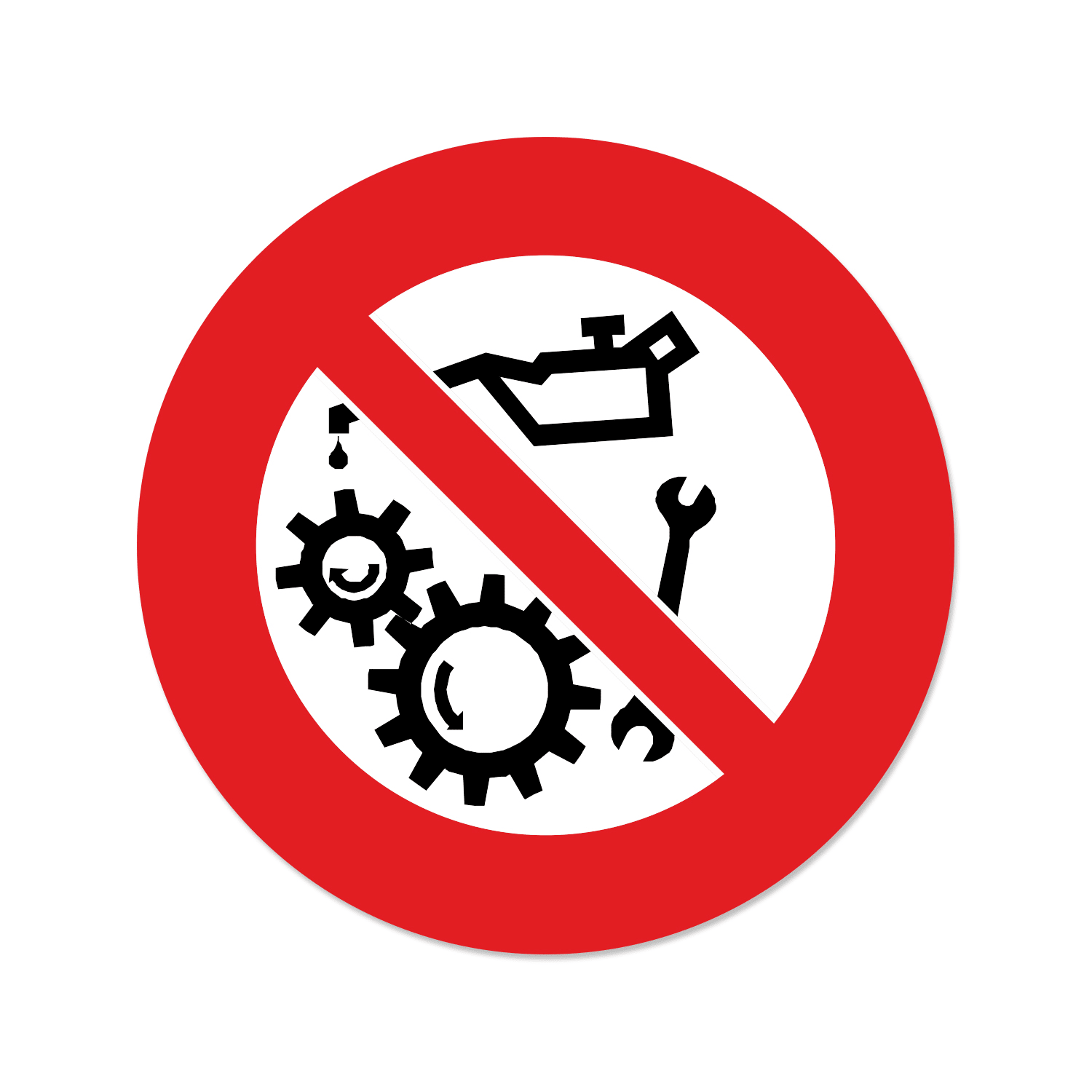 GRAFOPLAST SRL - GRALA36120F1 TARGH.DIVIETO LUBRIFICAZ. D39MM 30PZ(1F