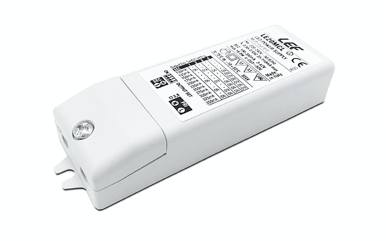 L.E.F. SRL - LEFLE20MCL ALIM. LED. MULTICORRENTE 100?350MA 15,4W