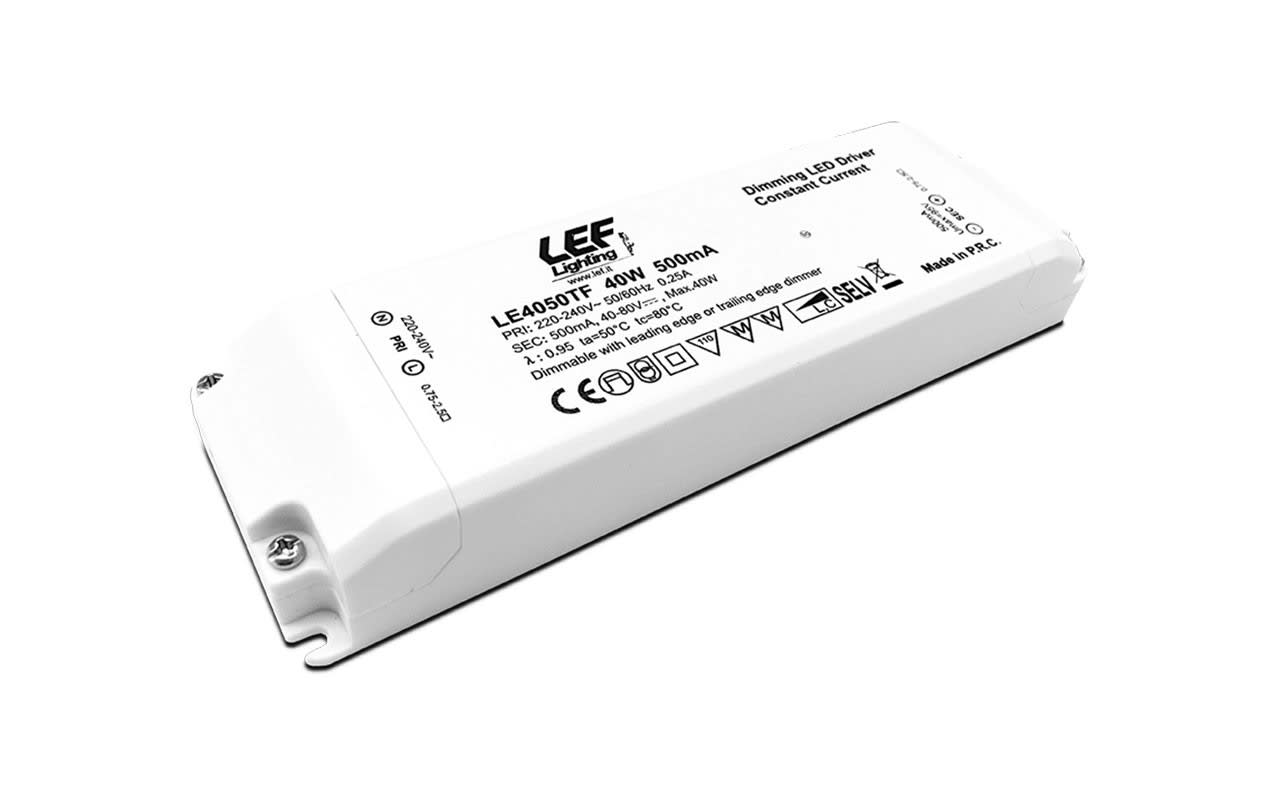 L.E.F. SRL - LEFLE4050TF ALIM.LED 40W 500MA 30-60VDC DIM.