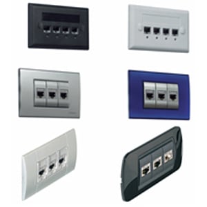 SCHNEIDER ELECTRIC SNRLEEXSVI0B ADATT. VIMAR IDEA BIANCO RJ45