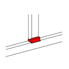 LEGRAND LEG011253 DLP- DERIVAZIONE PIANA CANALE 105X65 ALU