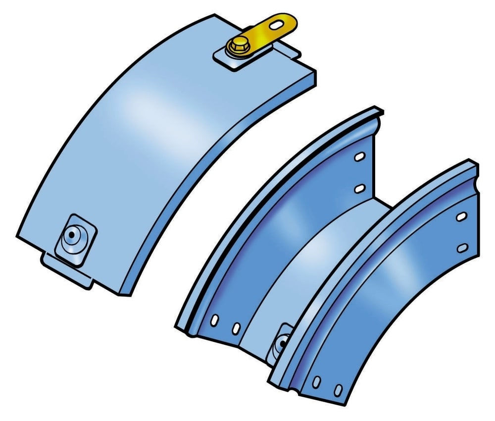 BTICINO (LEGRAND) - LEG31AQC100Z P31-CURVA IN DISCESA 45? 100X75 Z