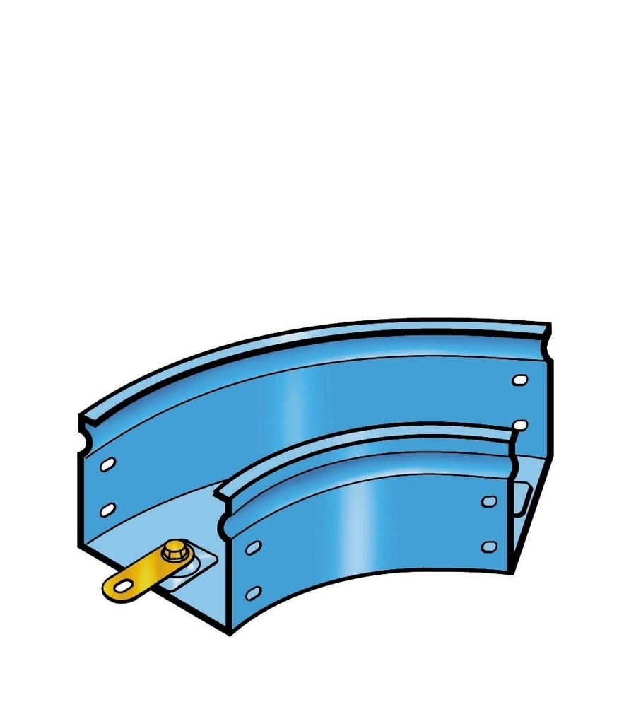 BTICINO (LEGRAND) - LEG31BJB050Z P31-CURVA PIANA 45? BASE 50X50 Z