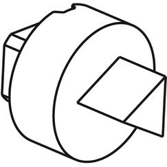 BTICINO (LEGRAND) - LEG631625 COVER-CROSSING-INSERTO TRIANG MASCHIO 6,