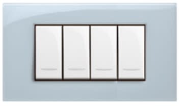 BTICINO (LEGRAND) - LEG685722 VELA QUADRA-GRIGIO ACQUA RIFLESSI 4M