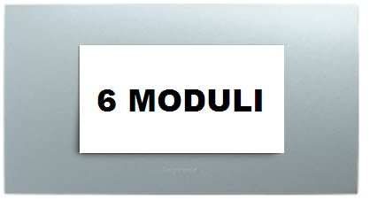 BTICINO (LEGRAND) - LEG685748 VELA QUADRA-SILVER METALLIZZATI 6M