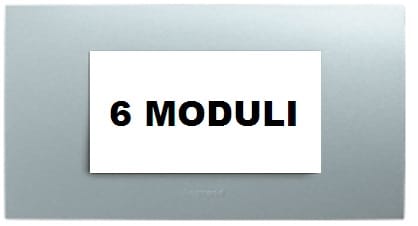 BTICINO (LEGRAND) - LEG685748 VELA QUADRA-SILVER METALLIZZATI 6M