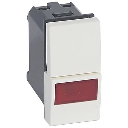 BTICINO (LEGRAND) - LEG687012 VELA BIANCA - PULSANTE NO + PORTALAMP RO