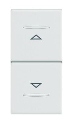 BTICINO (LEGRAND) - LEG687015 VELA BIANCA - COMMUTATORE DUE TASTI 1-0-