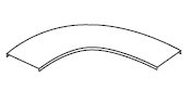 BTICINO (LEGRAND) - LEGC362513 GLO4-COP. CURVA PIANA 90 R450 L300ZC