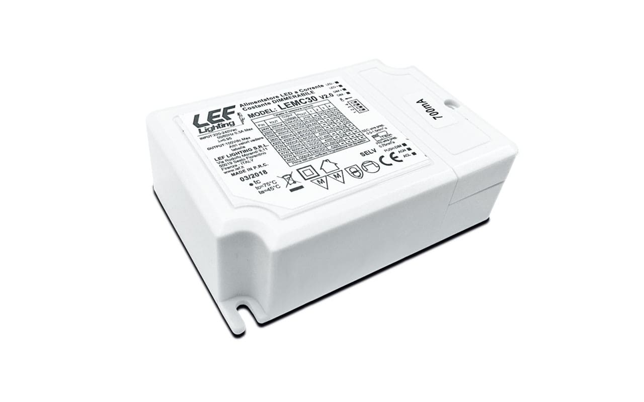 L.E.F. SRL - LEFLEMC30 ALIM. LED 250?700MA 42W DIMM. PUSH/1-10V