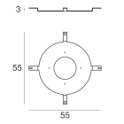 LINEA LIGHT (ILED) - ILD14100 ANTIFURTO OOPS D.500