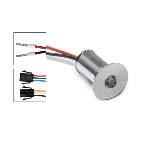 LINEA LIGHT (ILED) ILD85002C30 ASPHO-R 1 TONDO 1LED 5MM 0,5W NIKEL