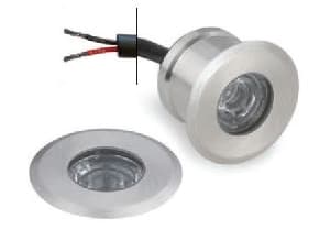 LINEA LIGHT (ILED) ILD92067W00 BERET-R 3 TONDO 1LED 1W NIKEL SPAZ