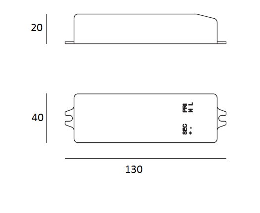 LINEA LIGHT SRL - LIAKIT72 KIT ALIM.LED 230/40V 0,5A 20W