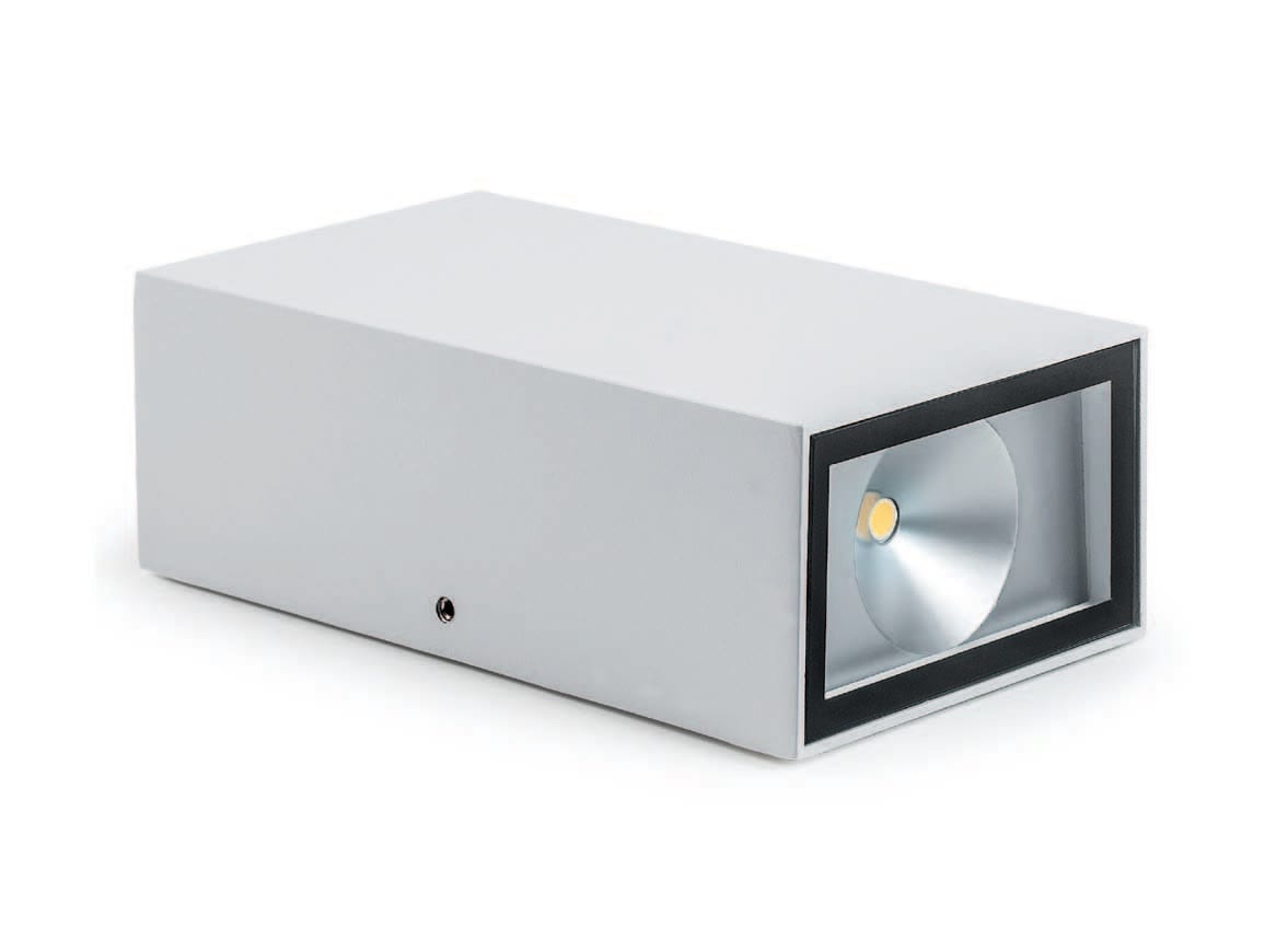 LAMPO LIGHTING TECHN LMOUPD10WSQBIBN UP E DOWN LED2X5W-230V 4000K RETT. BIANC