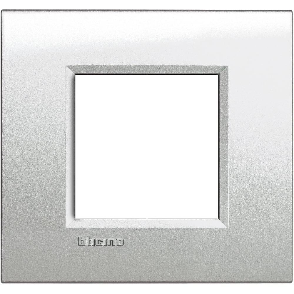 BTICINO BTILNA4802GL LL - PLACCA 2P ARGENTO LUNARE