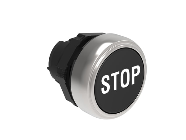 LOVATO LOVLPCB1132 PULSANTE RASATO STOP NERO