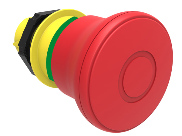 LOVATO LOVLPCB6744 PULS.FUNGO 40MM ROSSO PUSH/PULL ISO13850