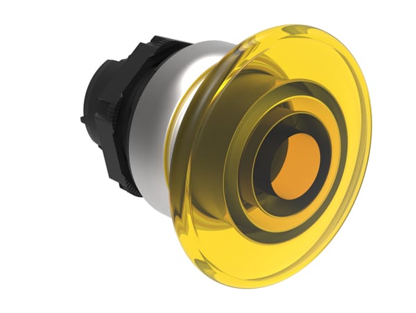 LOVATO LOVLPCBL6145 PULSANTE FUNGO 40MM GIALLO LUMIN.