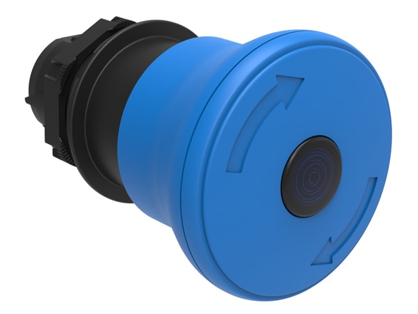 LOVATO LOVLPCBL6646 PULSANTE FUNGO 40MM BLU LUMIN.SG.ROTAZ.