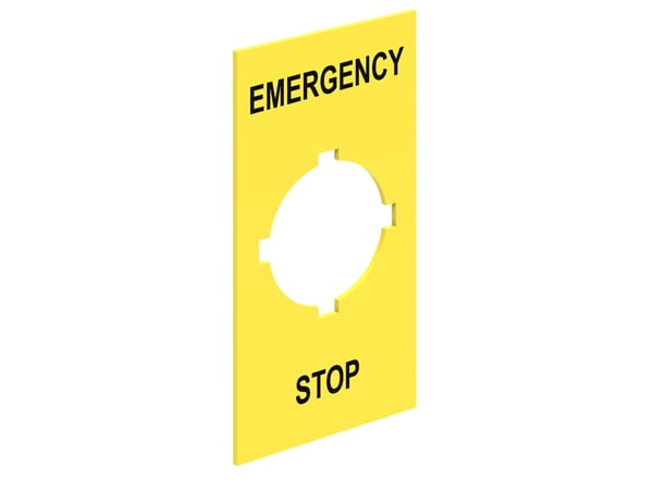 LOVATO - LOVLPXAU110 ETICHETTA ADESIVA EMERGENCY/STOP