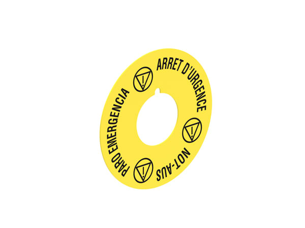 LOVATO LOVLPXAU118 DISCO PL.60MM ARRET D UR-NOT AUS-PARO EM