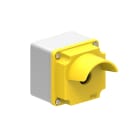 LOVATO - LOVLPZM1A5P PULSANT. MET. GRIGIO/GIALLA 1 FORO PROT.