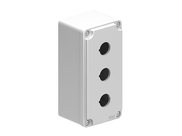 LOVATO - LOVLPZM3A8 PULSANTIERA METALLICA GRIGIA A 3 FORI