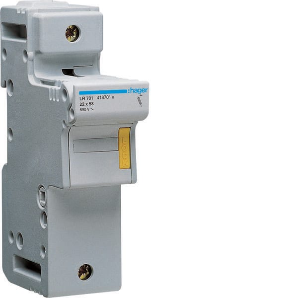 HAGER HAGLR701 PORTAFUSIB. NONACC. 22X58 1P 2M
