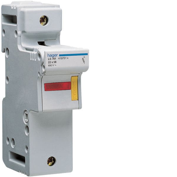 HAGER - HAGLS701 PORTAFUSIB. ACCESS. 22X58 1P 2M