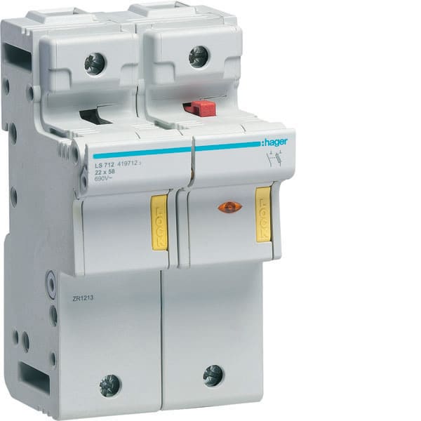 HAGER HAGLS712 PORTAFUSIB. ACCESS. 22X58 1P+N 4M