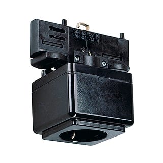 SLV ITALIA SRL - SLV145700 EUTRAC PRESA PER BINARIO TRIFASE, NERO