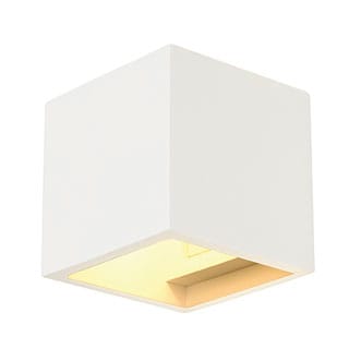 SLV ITALIA SRL - SLV148018 PLASTRA CUBE DA PARETE, QUADRATO, GESSO