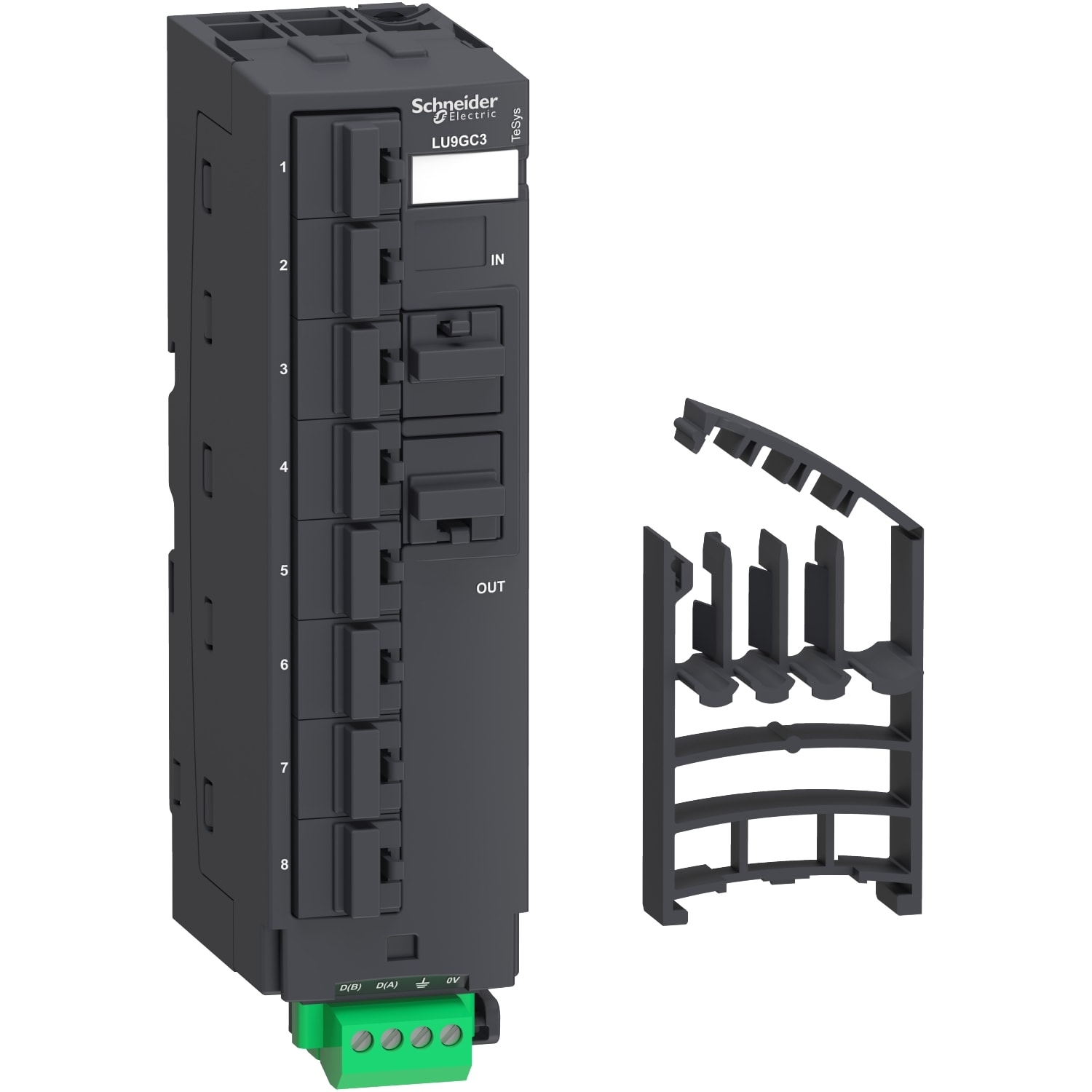 SCHNEIDER ELECTRIC SNRLU9GC3 Modbus-Verteilermodul, 10 RJ45 und 1 Sch