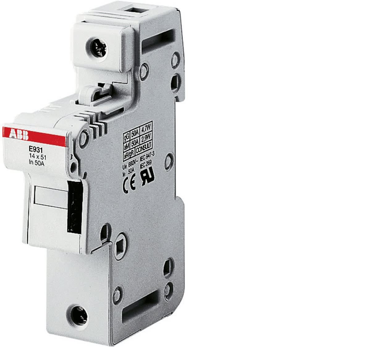 ABB SPA - ABBM256302 E 93N/50S PORTAFUSIBILE CON LED, 3P+N, 50 A