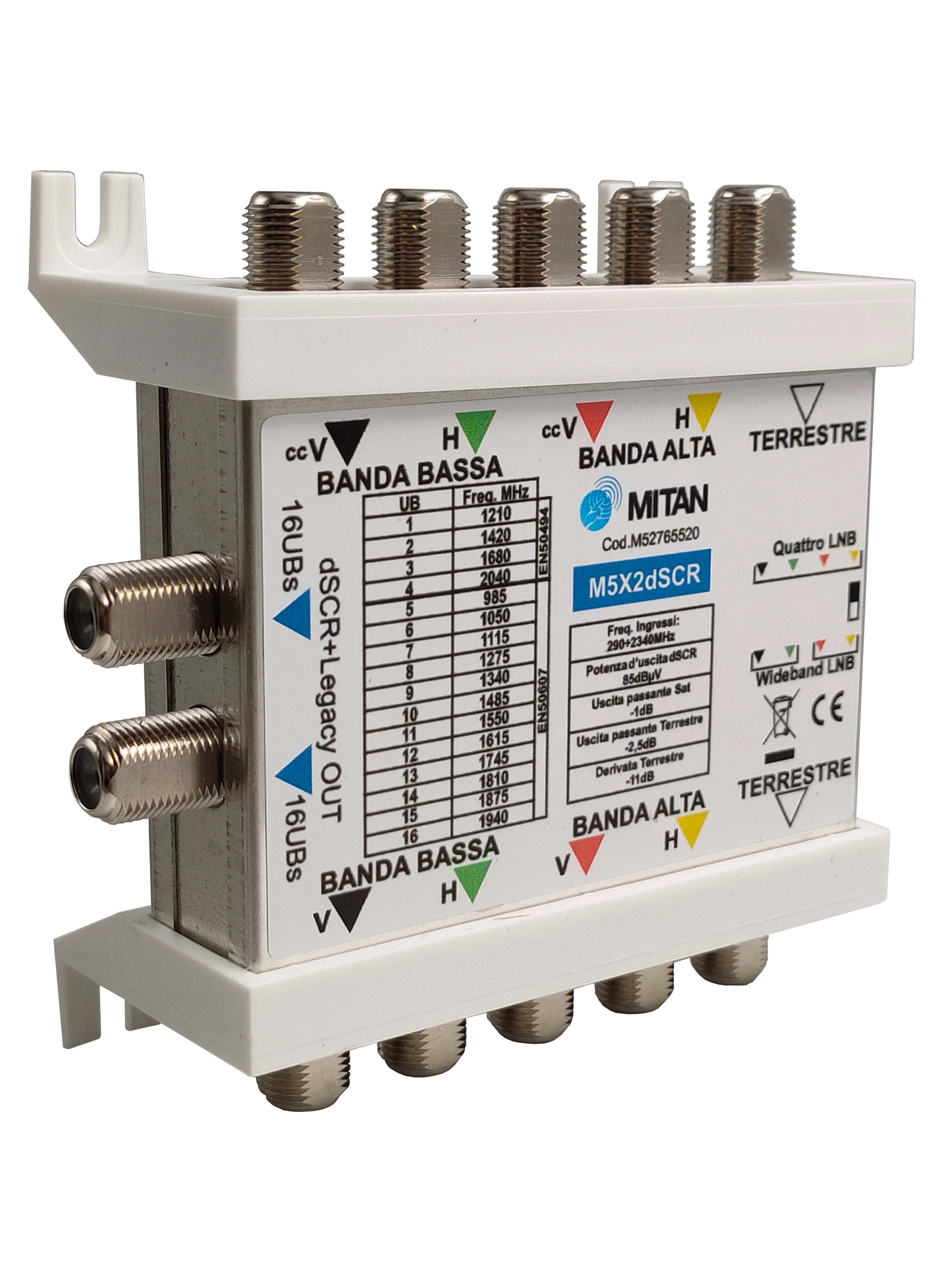 MITAN S.R.L. - MITM52765520 M5X2dSCR - Multiswitch dSCR 5x5 - 2 Out