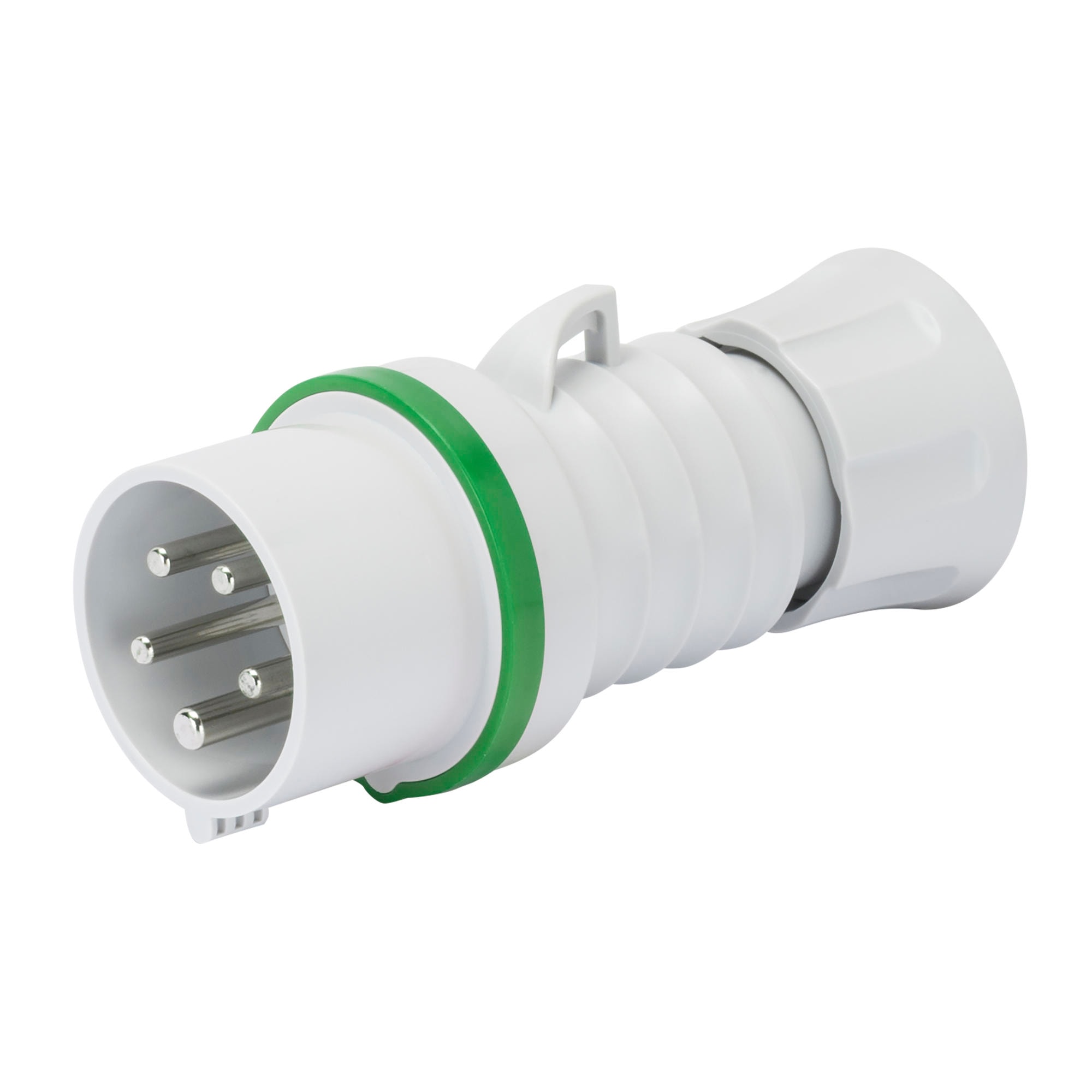 GEWISS - GEWGW60721H SPINA MOBILE DIRITTA HP - IP44/IP54 - 2P+T 32A >50V 100-300HZ - VERDE - 10H - CABLAGGIO A VITE