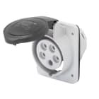 GEWISS - GEWGW62223H PRESA FISSA DA INCASSO A 10° HP - IP44/IP54 - 3P+N+T 32A 480-500V 50/60HZ - NERO - 7H - CABLAGGIO A VITE