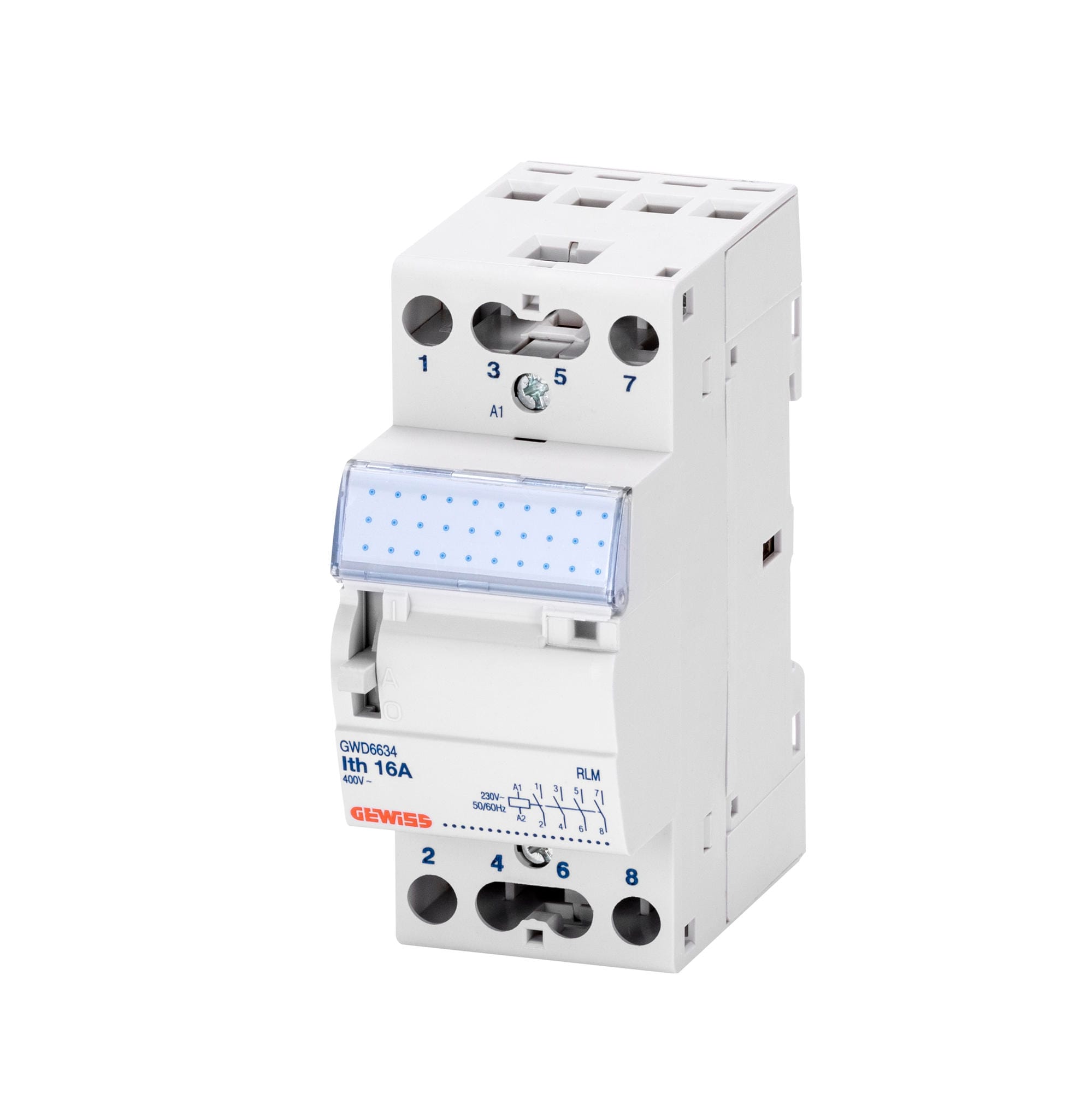 GEWISS - GEWGWD6627 RELE' MONOSTABILE - 16A - 2 IN SCAMBIO - 12V ac - 2 MODULI